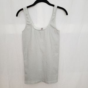 Last Tango Silver Lurex Scoop Tank M/L